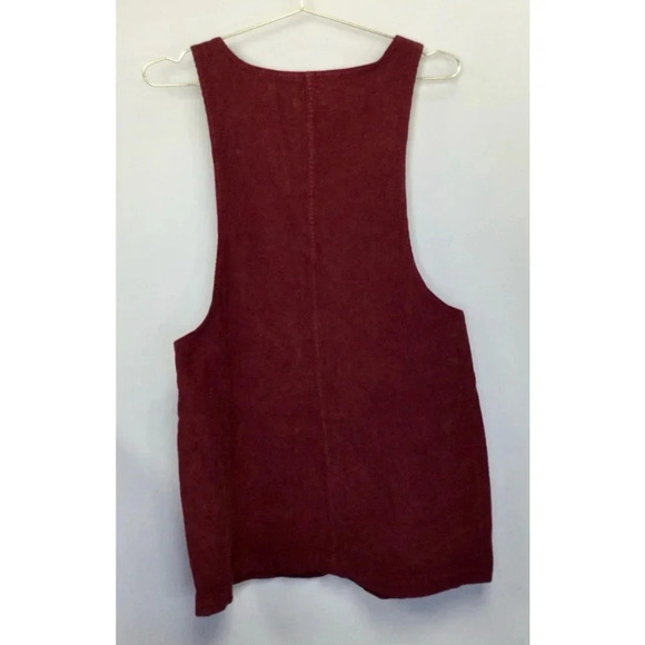 Women's American Eagle Burgundy Overall Dress Size M - Picture 3 of 10